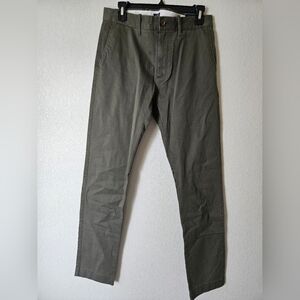 J. Crew Men's Olive Green Slim Fit Pants